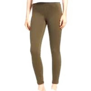 Spanx‎ Denim Jean-ish Olive Hi Rise Leggings S EUC